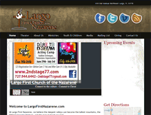 Tablet Screenshot of largofirstnazarene.com